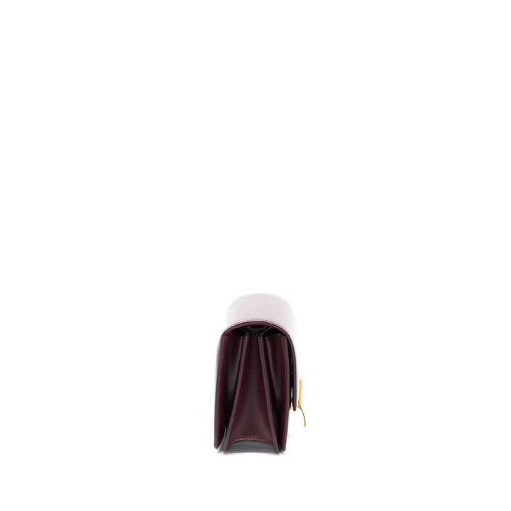 Celine Mini Box Calfskin Burgundy
