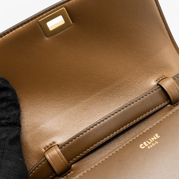 Celine Mini Classic Bag Box Calfskin Camel