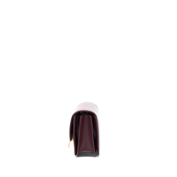 Celine Mini Box Calfskin Burgundy