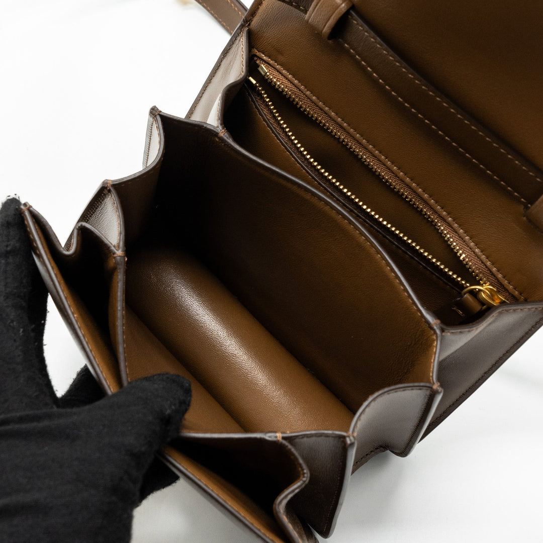 Celine Mini Classic Bag Box Calfskin Camel