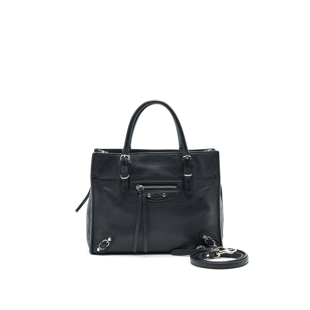 Top Quality Balenciaga Papier Mini A4 Classic Studs Bag Leather Mini Black