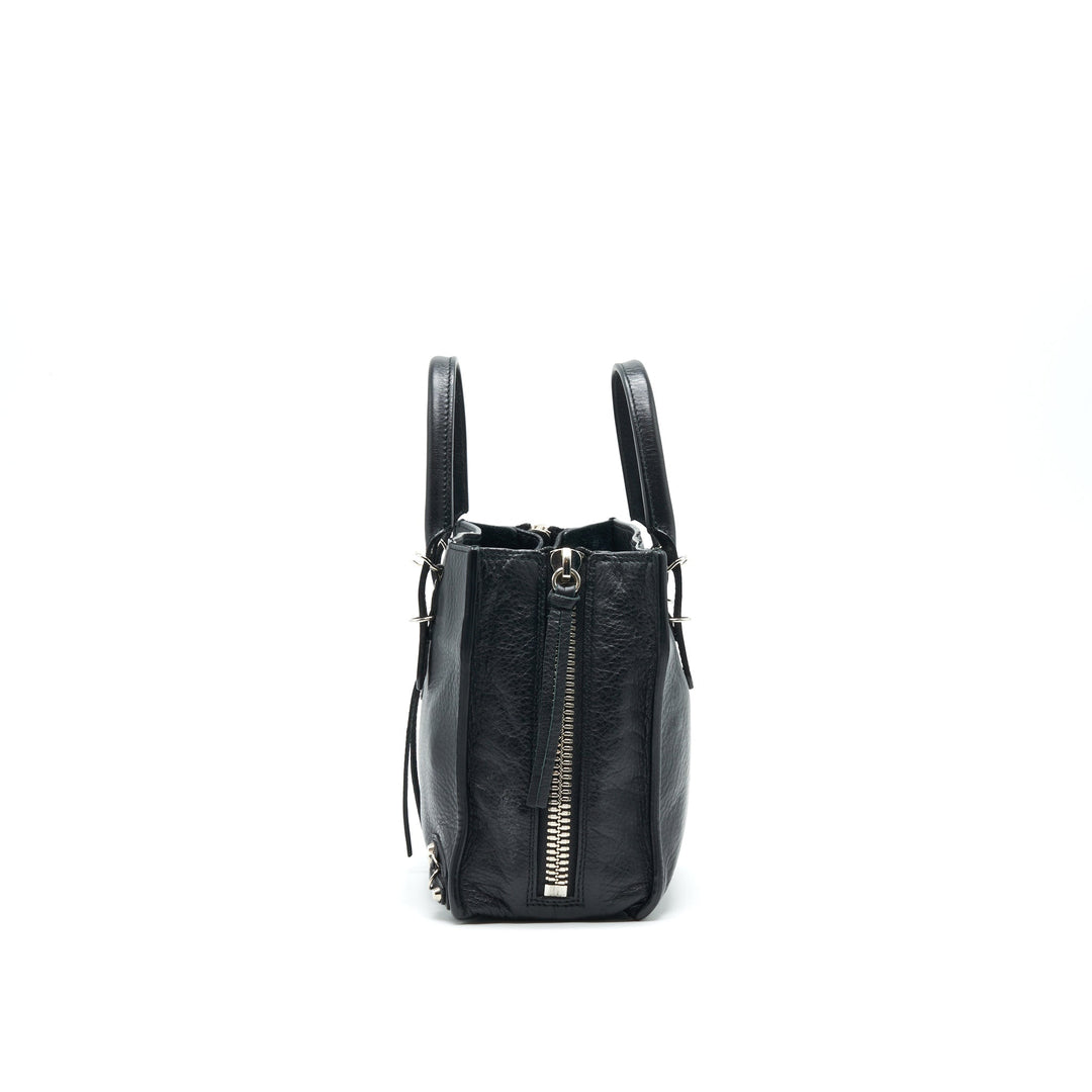 Top Quality Balenciaga Papier Mini A4 Classic Studs Bag Leather Mini Black
