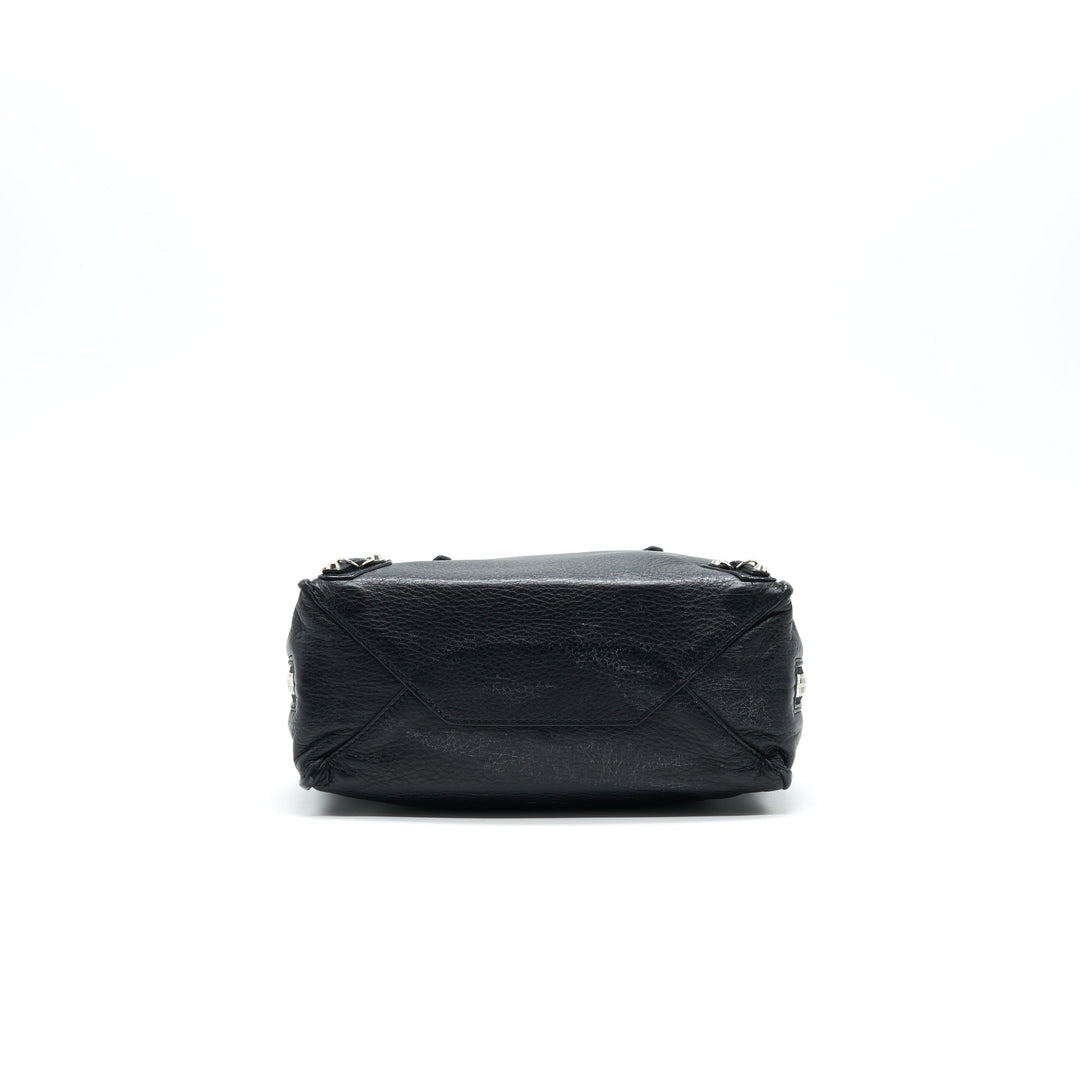 Top Quality Balenciaga Papier Mini A4 Classic Studs Bag Leather Mini Black