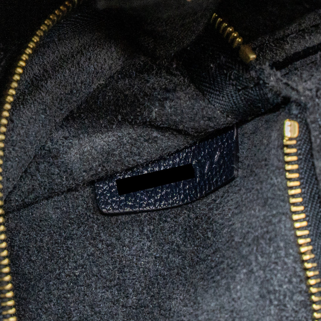 Celine Sangle Bucket Bag Calfskin Navy