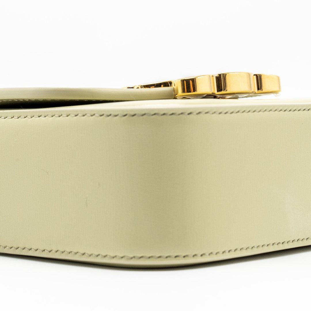 Celine Mini Claude Shiny Calfskin Pistachio