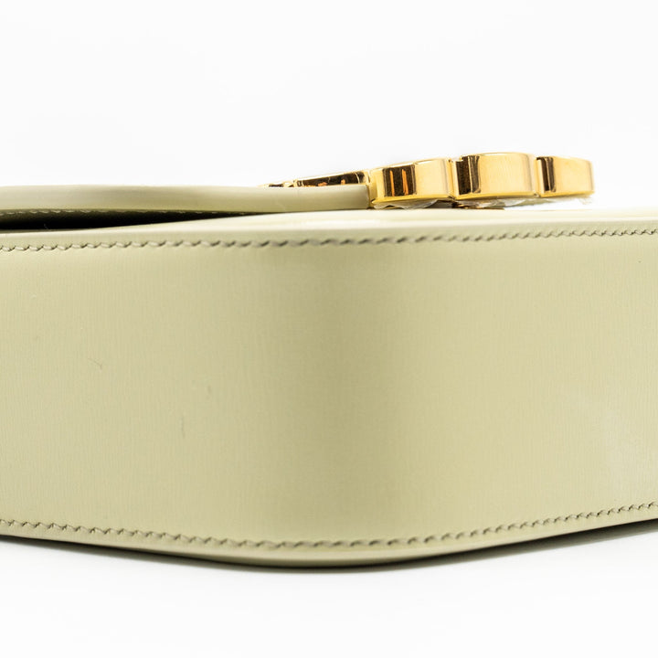 Celine Mini Claude Shiny Calfskin Pistachio