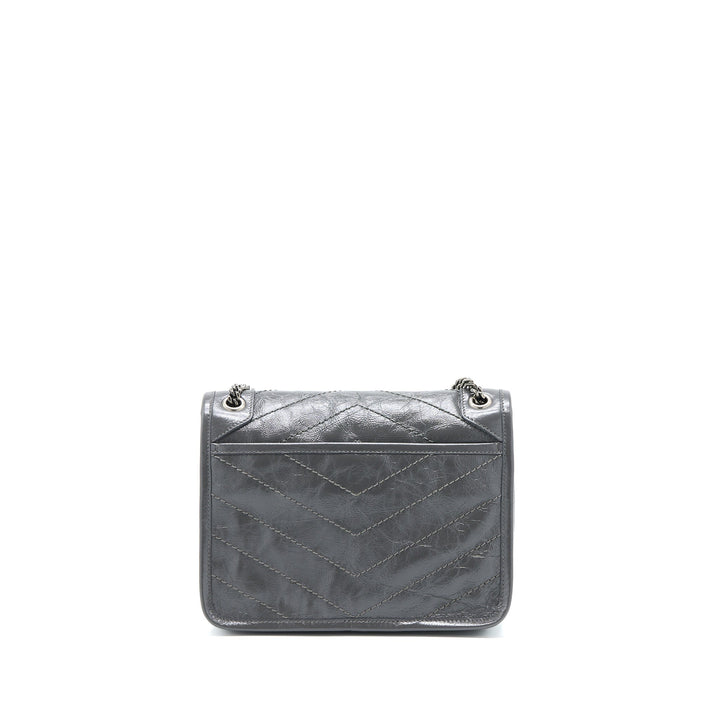 Saint Laurent/YSL Niki Baby Dark Grey With Grey Hardware