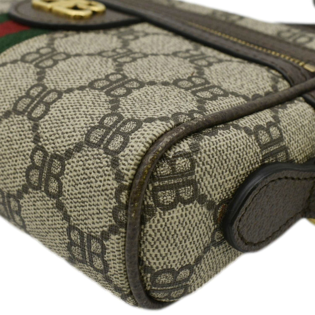 GUCCI X balenciaga The Hacker Project Web BB Supreme Camera Bag Beige 680128