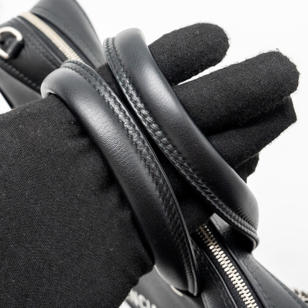 Top Quality Balenciaga triangle duffle bag calfskin black SHW