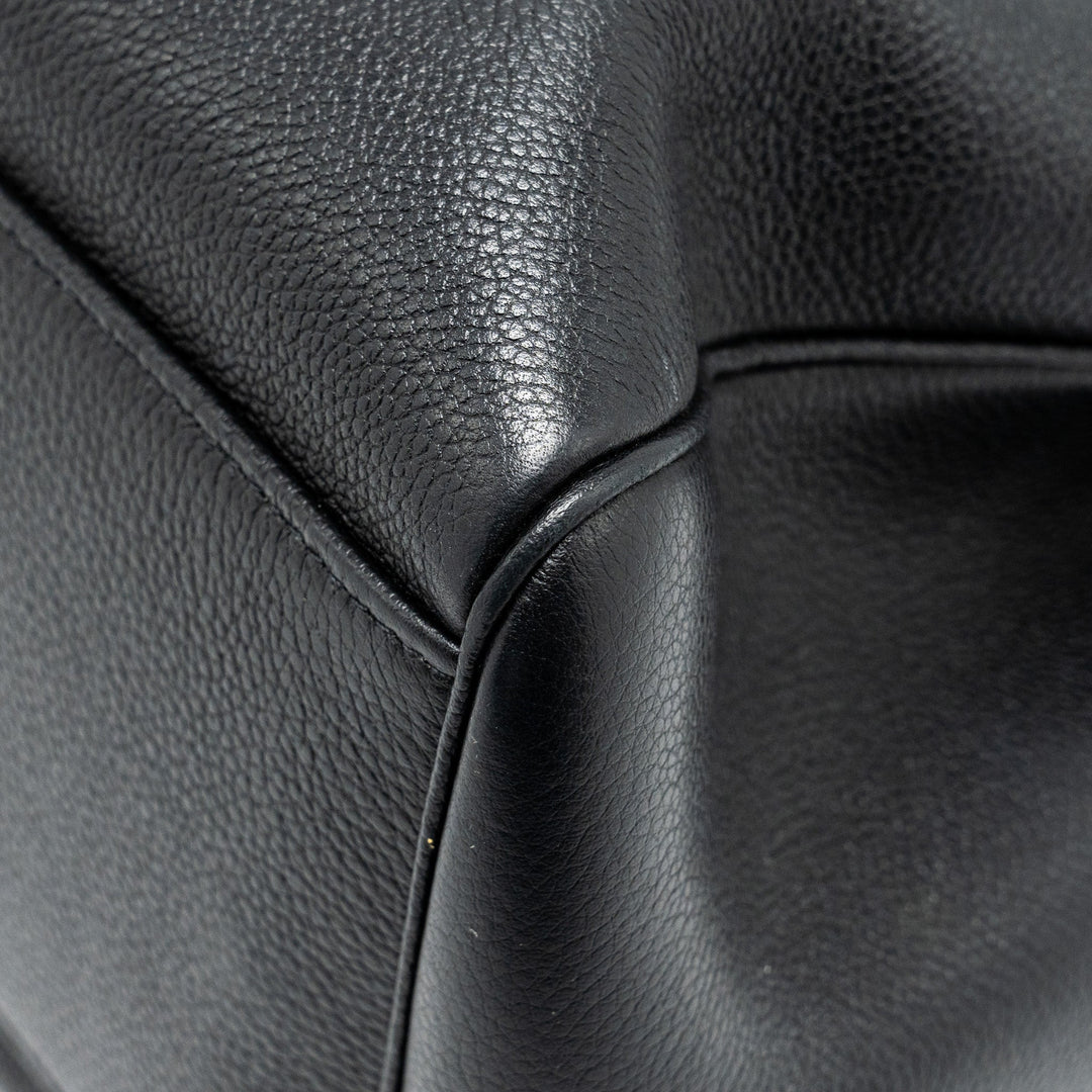Celine Medium Soft 16 Bag Grained Calfskin Black