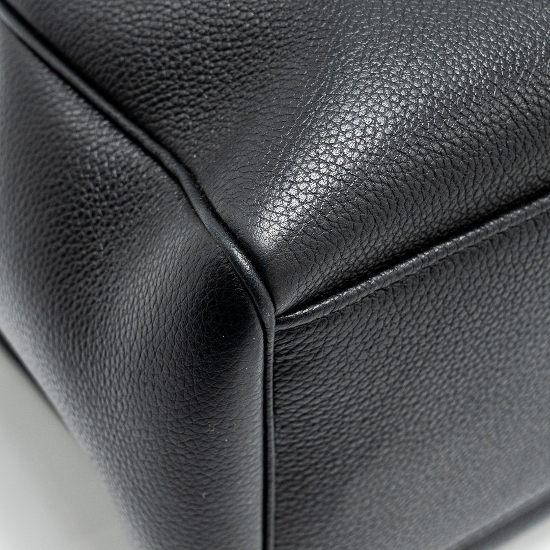 Celine Medium Soft 16 Bag Grained Calfskin Black
