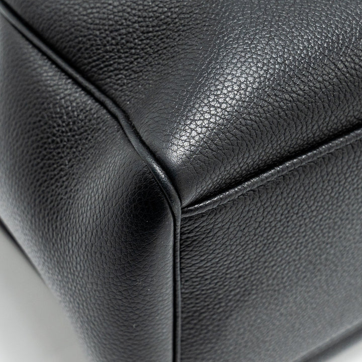 Celine Medium Soft 16 Bag Grained Calfskin Black