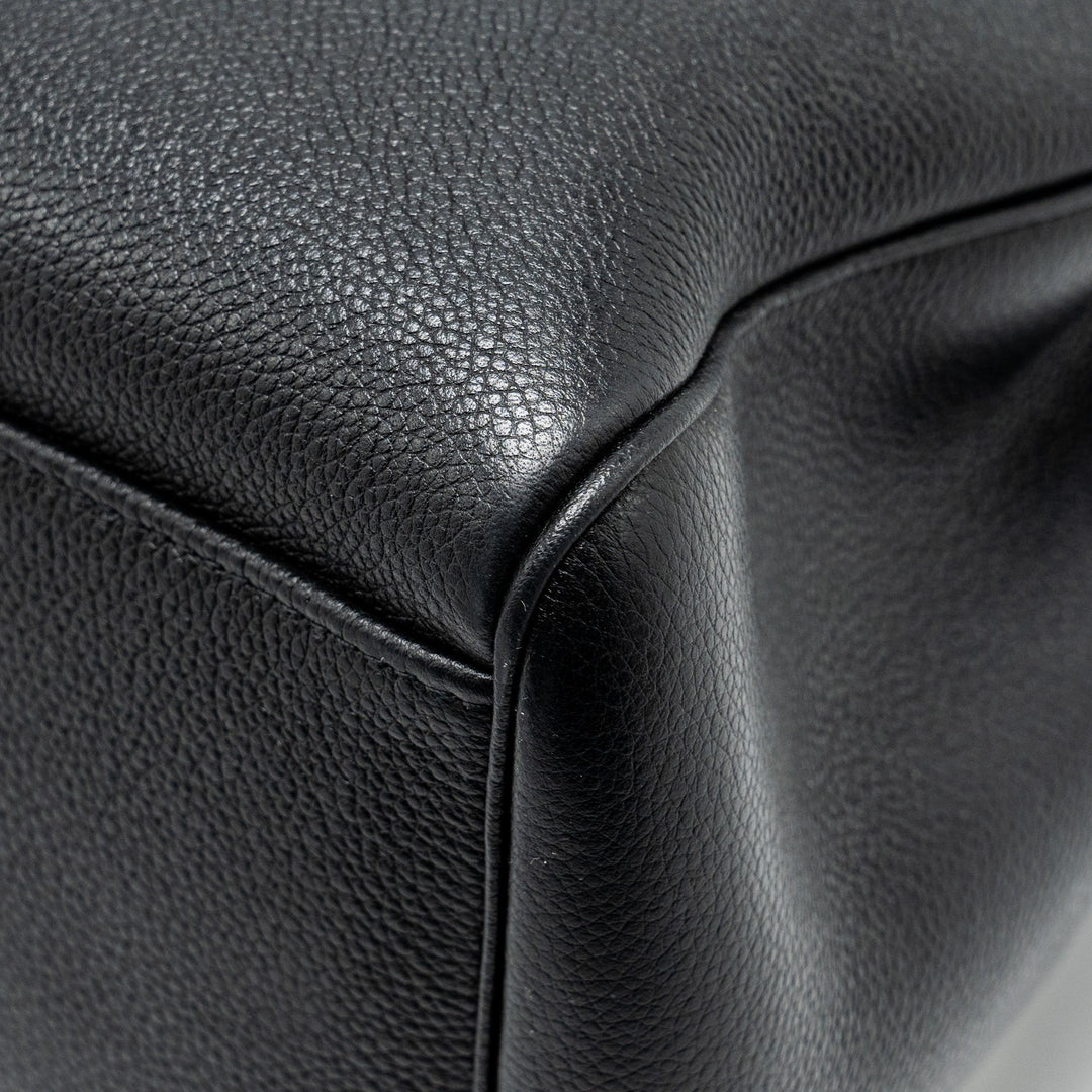 Celine Medium Soft 16 Bag Grained Calfskin Black