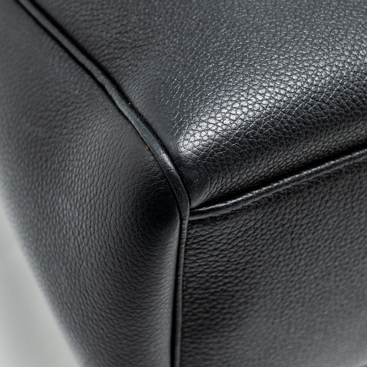 Celine Medium Soft 16 Bag Grained Calfskin Black