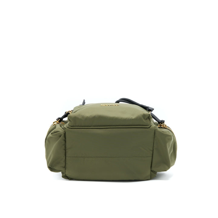 Burberry Medium Rucksack Backpack Nylon Olive Green GHW