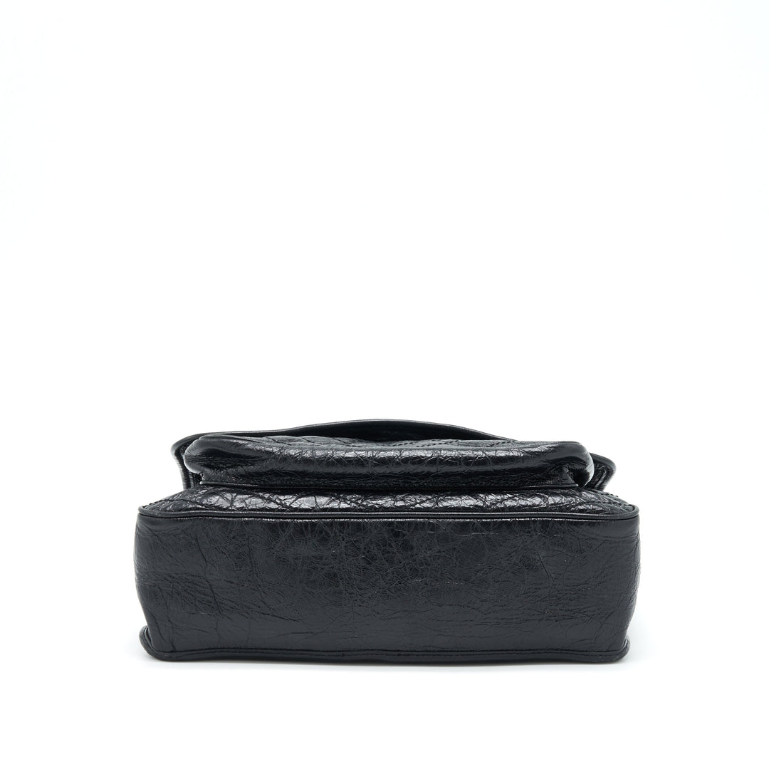 Saint Laurent Large Niki Shoulder Bag Calfskin Black SHW