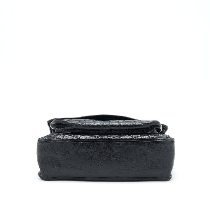 Saint Laurent Large Niki Shoulder Bag Calfskin Black SHW