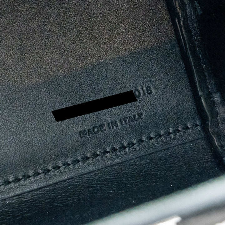 Saint Laurent/YSL Sac de Jour Nano Croc-embossed Calfskin Dark Green SHW