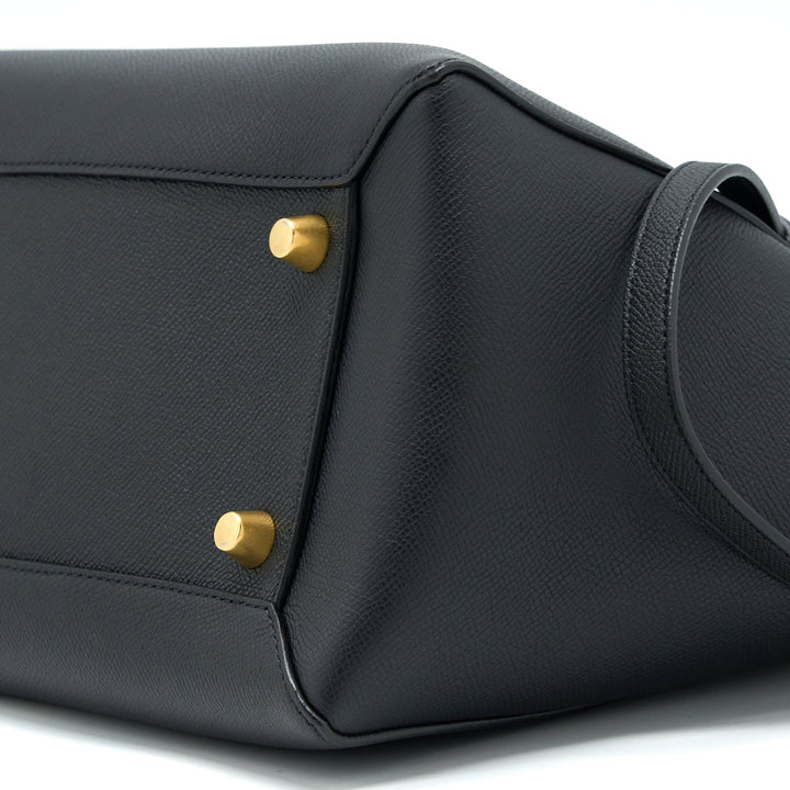 Celine Mini Belt Grained Calfskin Black