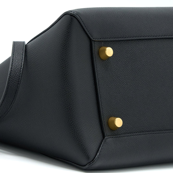 Celine Mini Belt Grained Calfskin Black