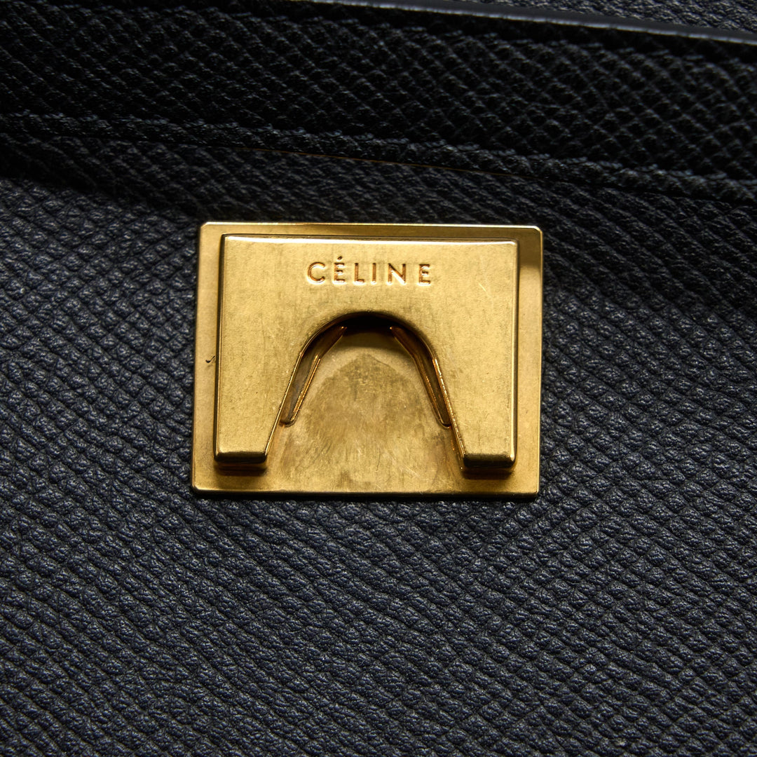 Celine Mini Belt Grained Calfskin Black