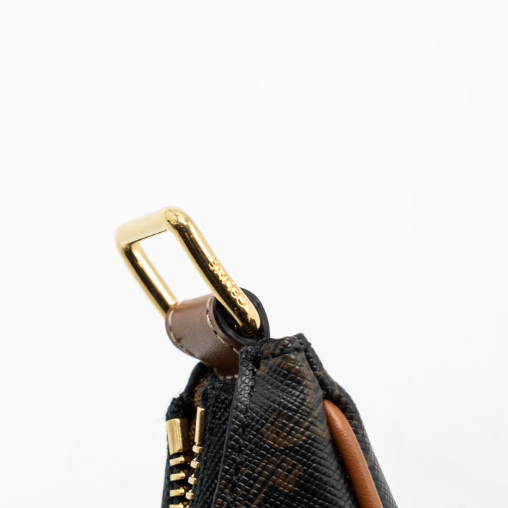 Celine medium Ava TRIOMPHE CANVAS AND CALFSKIN TAN