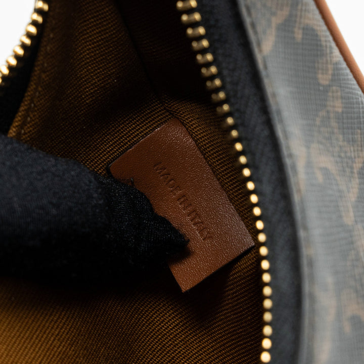 Celine medium Ava TRIOMPHE CANVAS AND CALFSKIN TAN