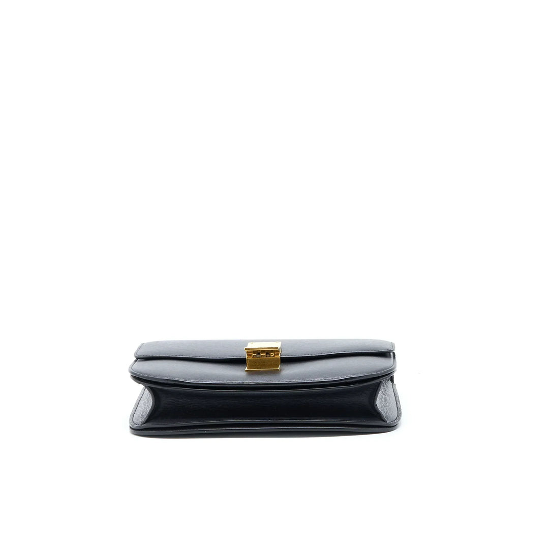 Celine Medium Classic Box Calfskin Liege Anthracite