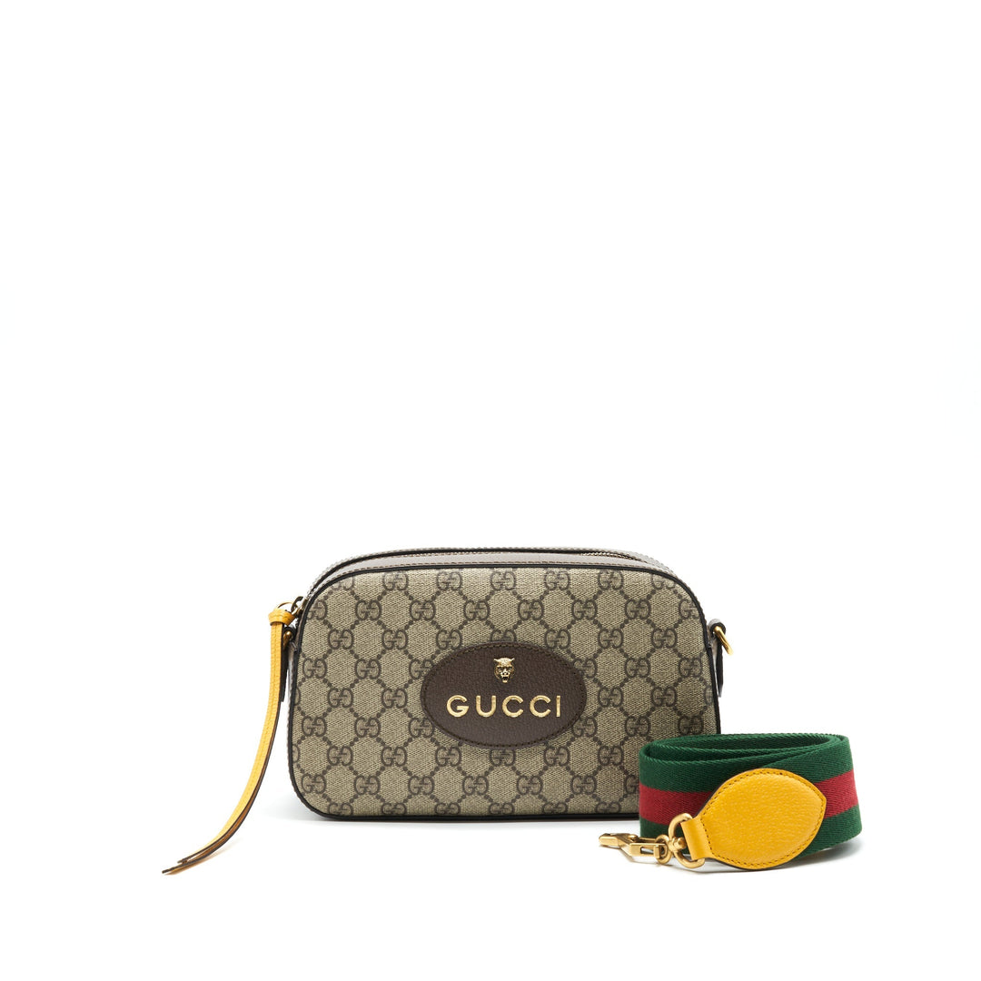 Gucci GG Supreme Crossbody Bag Brown