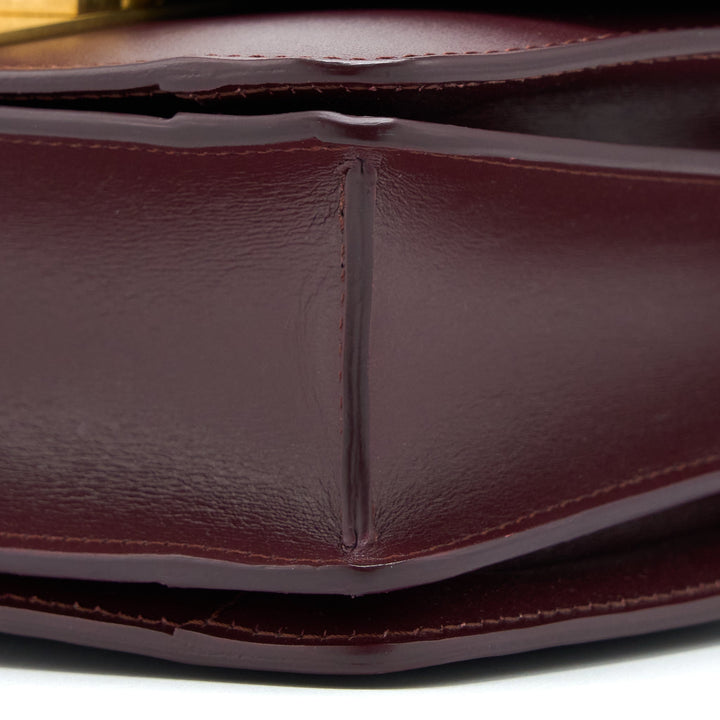 Celine Mini Box Calfskin Burgundy