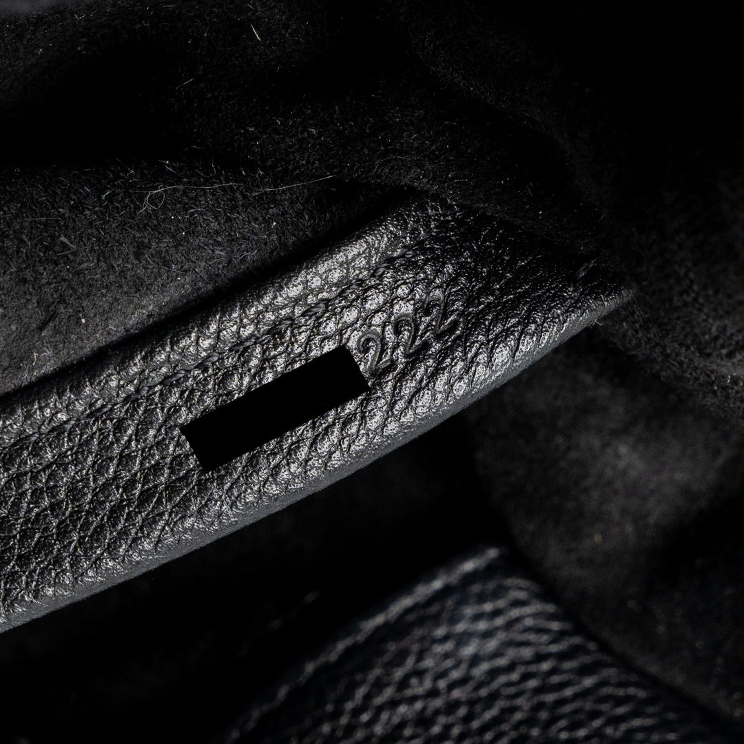 Celine Medium Soft 16 Bag Grained Calfskin Black