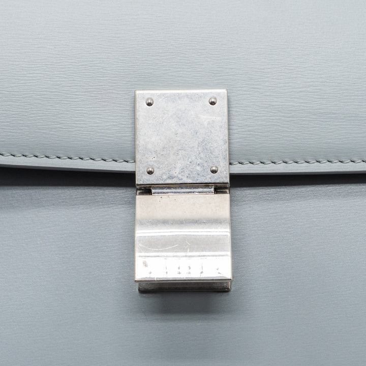 Celine Teen Classic Bag Box Calfskin Light Grey