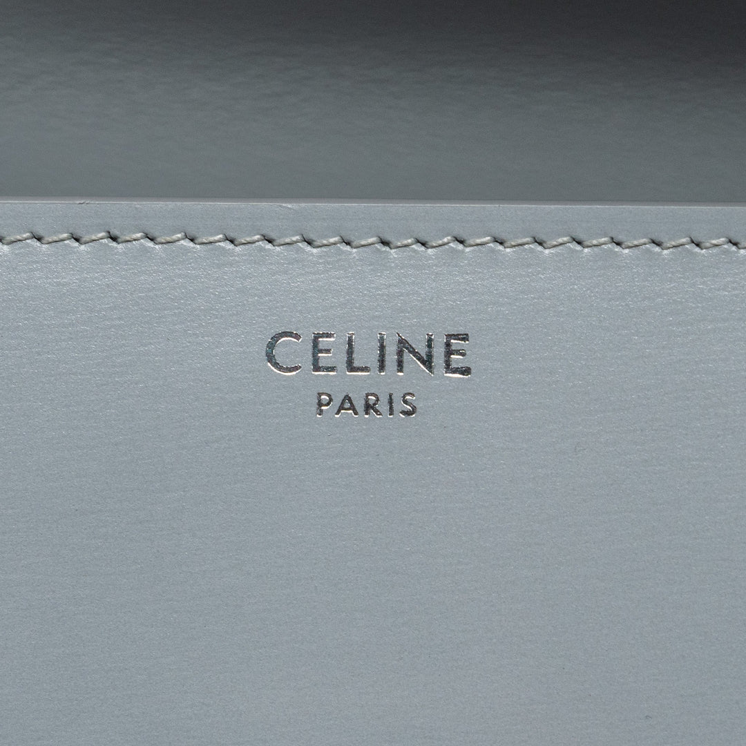 Celine Teen Classic Bag Box Calfskin Light Grey