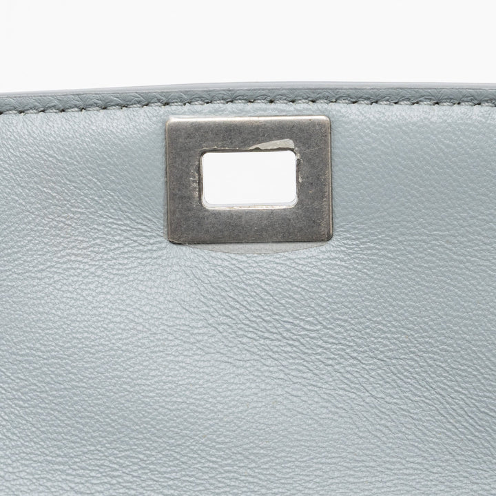 Celine Teen Classic Bag Box Calfskin Light Grey