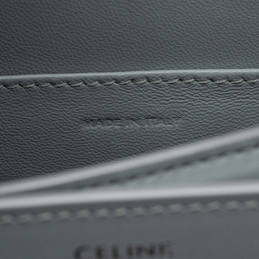 Celine Teen Classic Bag Box Calfskin Light Grey