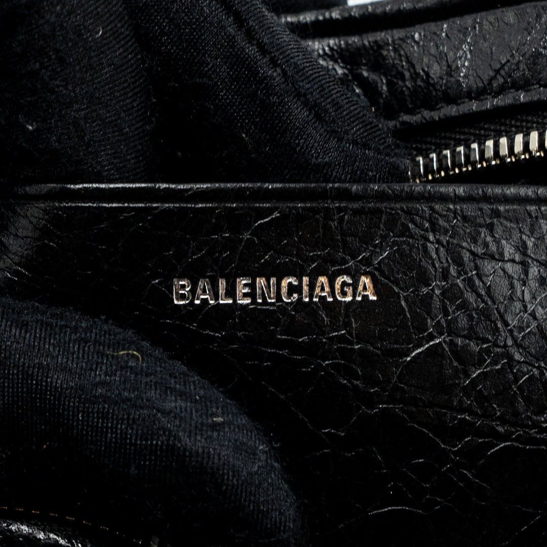 Top Quality Balenciaga Le Gagole Heart Mini Bag Arena Lambskin Black Ruthenium Hardware