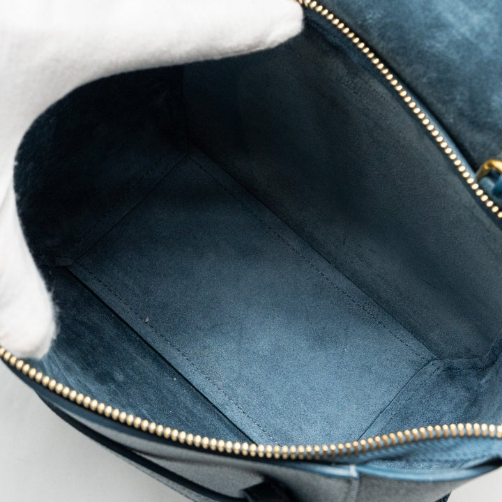 Top Quality Celine nano belt bag Grained Calfskin Blue