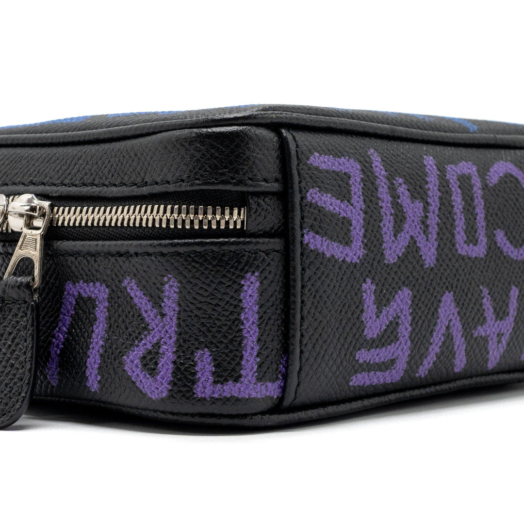 Top Quality Balenciaga BB Camera Bag leather Black/multicolour SHW