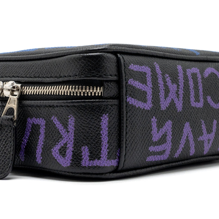 Top Quality Balenciaga BB Camera Bag leather Black/multicolour SHW