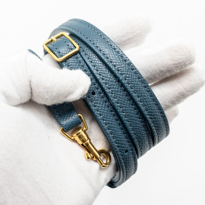Celine nano belt bag Grained Calfskin Blue