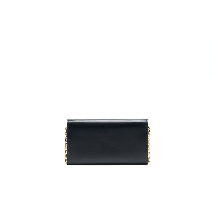 Celine Calfskin C Wallet on Chain Bag Black