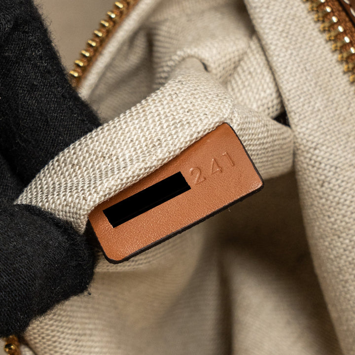 Celine cabas Marin canvas / calfskin natural / tan / multicolour