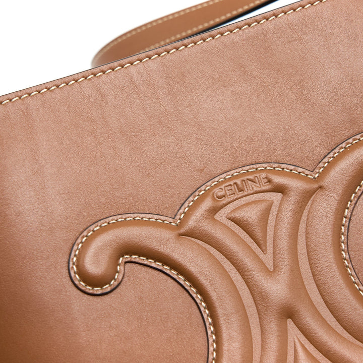Top Quality Celine Small Bucket Cuir Triomphe Calfskin Tan