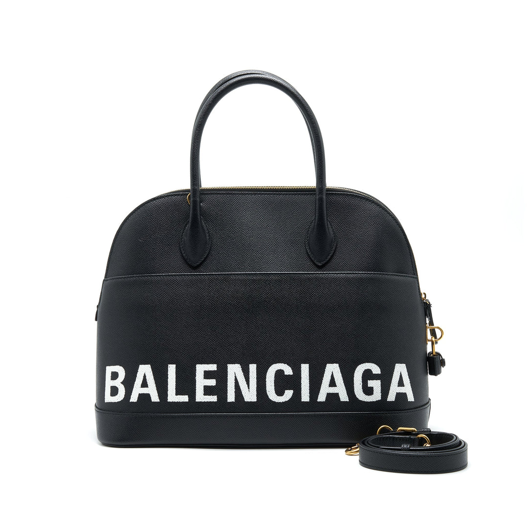 Top Quality Balenciaga Large Villa Top Handle Tote Bag Black