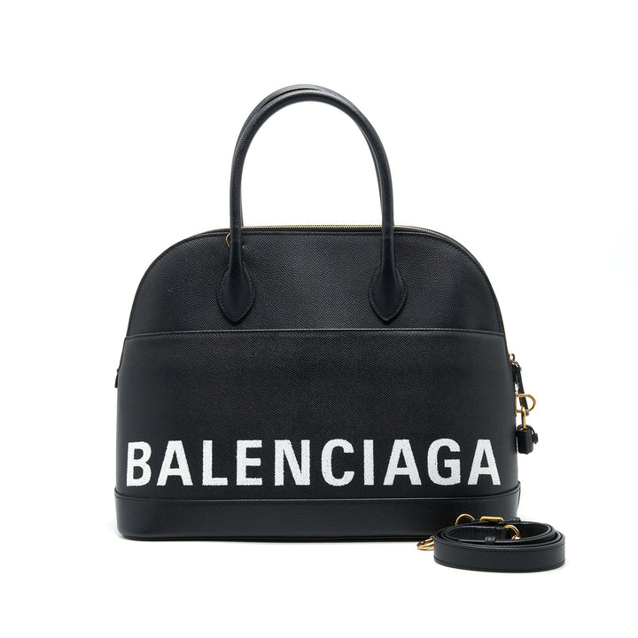 Top Quality Balenciaga Large Villa Top Handle Tote Bag Black