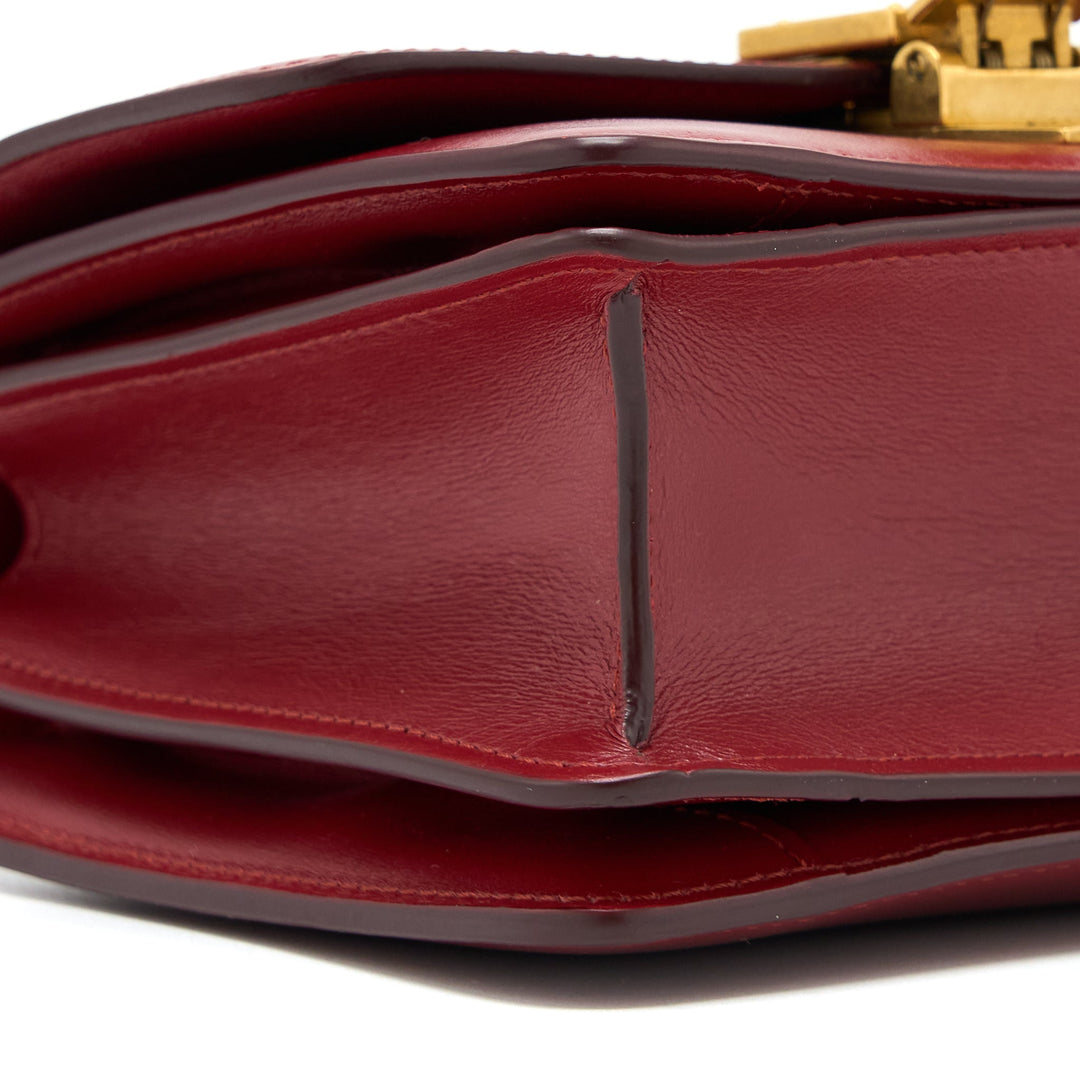 Celine Mini Box Calfskin Red