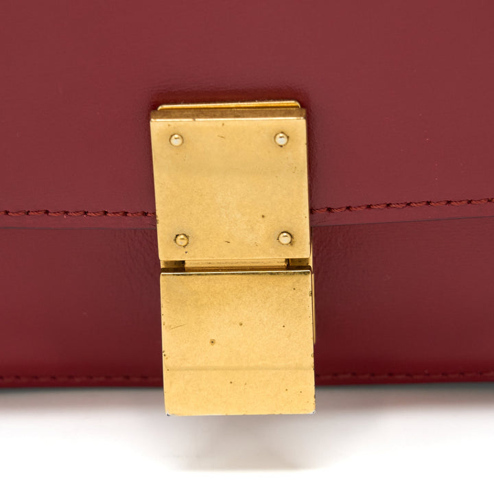 Top Quality Celine Mini Box Calfskin Red