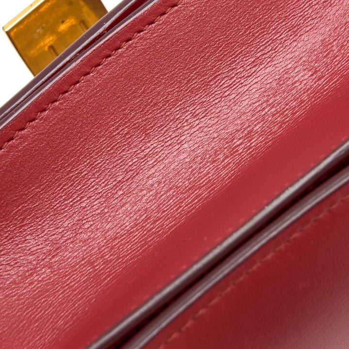 Celine Mini Box Calfskin Red