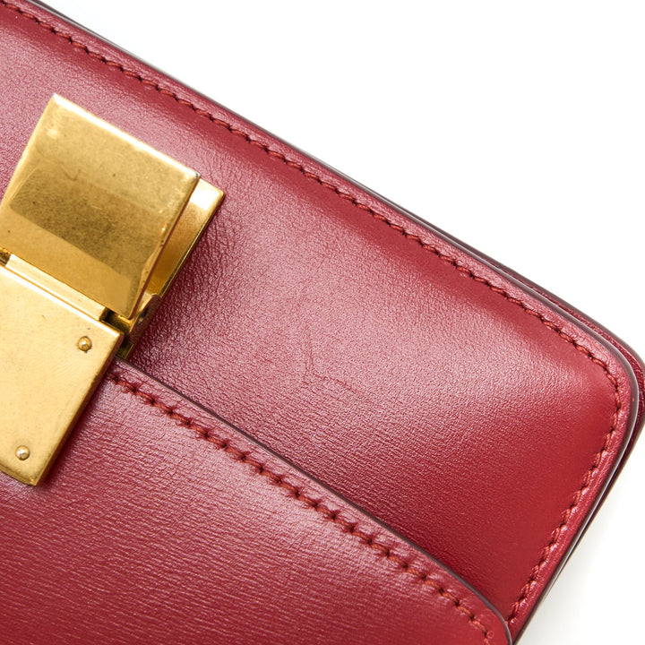 Celine Mini Box Calfskin Red