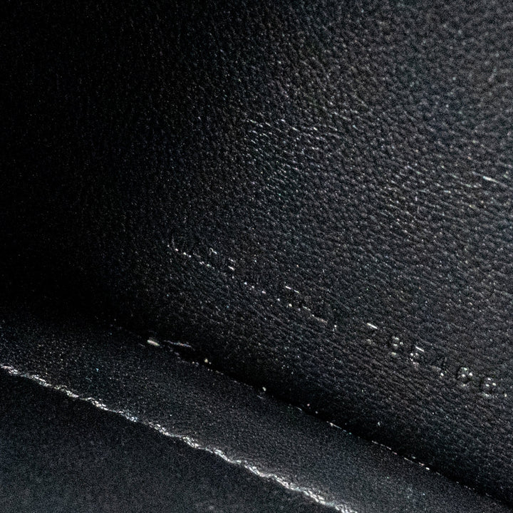 Top Quality Balenciaga Medium Crush Shoulder Bag Calfskin Leather Black SHW